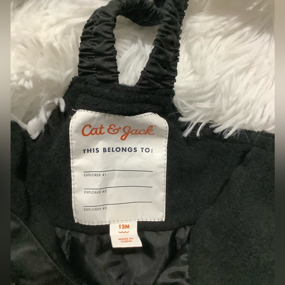 NWOT Cat & Jack Black Snow Pants w/ Bib size 12 Mo - Picture 5 of 5